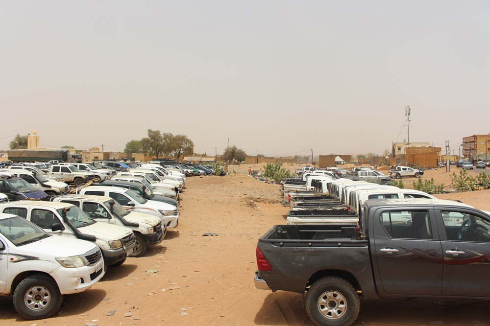  الوقفة الاحتجاجية التي نظمها الناقلون امس