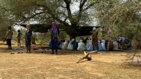 صورة تجمع عدد من قادة قبائل أزواد يوقعون معاهدة لمحاربة سلطة باماكو واعوانهم المرتزقة 