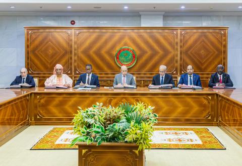 اجتماع مجلس الوزراء في القصر الرئاسي بنواكشوط 