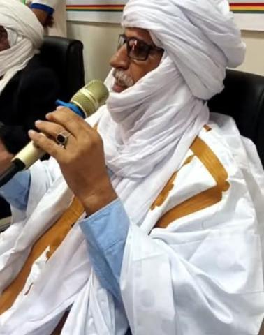 صورة محمد ولد الطاهر رئيس كتل قبائل لبرابيش المنتخب
