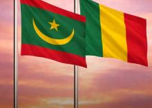 علم الجمهورية الإسلامية الموريتانية ومالي