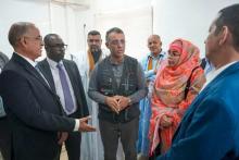 صورة وزير الصحة صحبة السلطات الجهوية بالولاية 